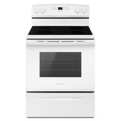 30" Amana Electric Range With Extra-Large Oven Window - YAER6303MFW