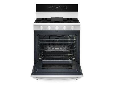 30" Whirlpool 5.3 Cu. Ft. Smart Gas Range with Air Cooking Technology - WFGS7530RW