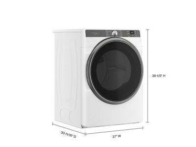 27" Whirlpool 7.4 Cu. Ft. Smart Front Load Gas Dryer with Steam Capabilities in White - WGD6720RW