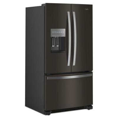 36" Whirlpool 25.2 Cu. Ft. French Door Bottom Mount Refrigerator - WRFF3436RV