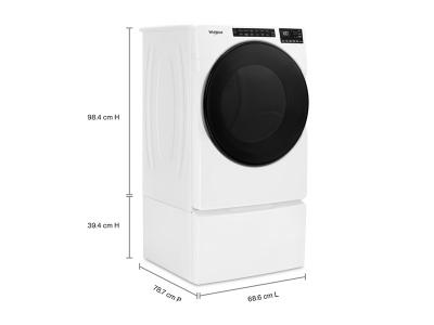 27" Whirlpool 7.4 Cu. Ft. Electric Wrinkle Shield Front Load Dryer with Steam - YWED6605MW