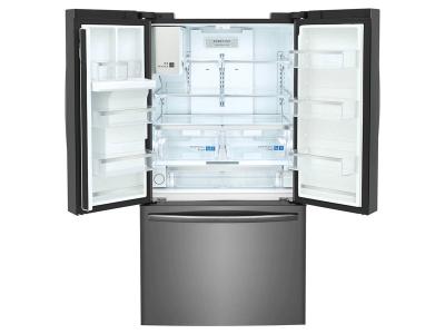 36" Frigidaire Gallery 27.8 Cu. Ft. French Door Refrigerator in Black Stainless Steel - GRFS2853AD