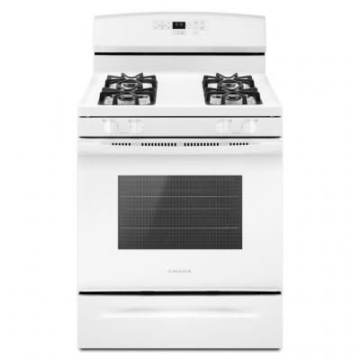 30" Amana 5.0 Cu. Ft. Gas Range With Self-Clean Option - AGR6603SFW