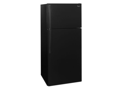 28" Whirlpool 14 Cu. Ft. Top-Freezer Refrigerator with Optional Icemaker - WRT314TFDB