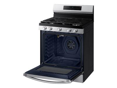 30" Samsung 6.0 Cu. Ft. Freestanding Gas Fan Convection Range With Wi-Fi And Air Fry - NX60A6511SS