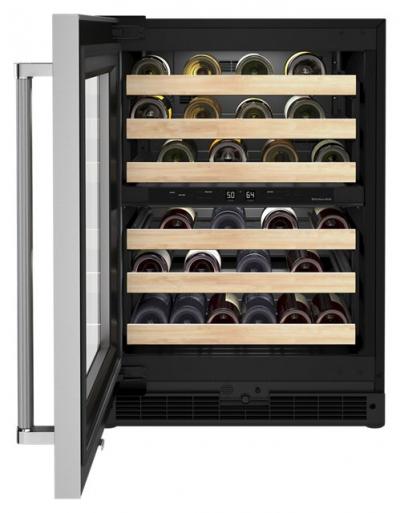 24" KitchenAid 4.97 Cu. Ft. Undercounter Wine Cellar - KUWL214KSB