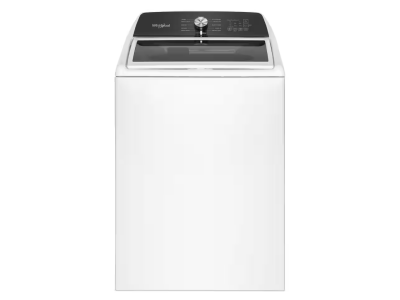 28" Whirlpool 5.2 Cu. Ft. Top Load Agitator Washer with Built-In Faucet - WTW5025SW