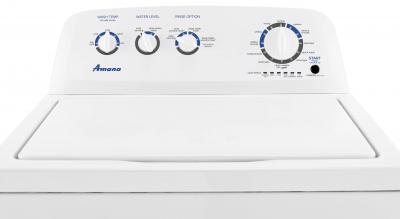 28"  Amana 4.4 Cu. Ft. Top-Load Washer With Dual Action Agitator - NTW4519JW