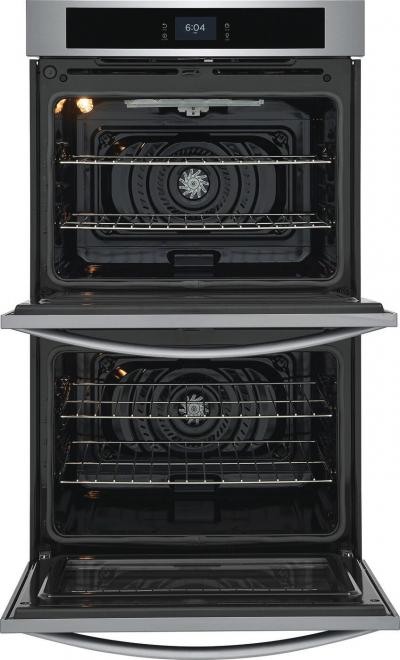 30" Frigidaire 10.6 Cu. Ft. Double Electric Wall Oven With Fan Convection In Stainless Steel - FCWD3027AS