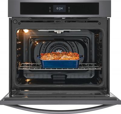 30" Frigidaire 5.3 Cu. Ft. Single Electric Wall Oven With Fan Convection In Black Stainless Steel - FCWS3027AD