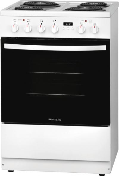 24" Frigidaire Freestanding Electric Range in White - FCFC241CAW