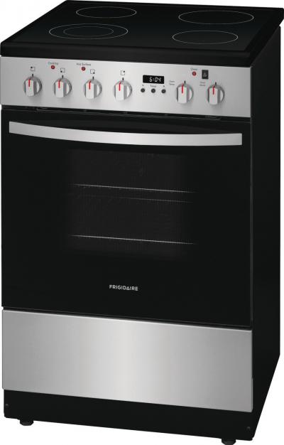 24" Frigidaire Freestanding  Electric Range in Stainless Steel - FCFE242CAS