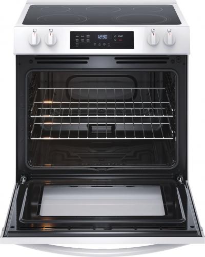 30" Frigidaire 5.3 Cu. Ft. Front Control Electric Range in White - FCFE306CAW