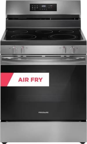 30" Frigidaire 5.3 Cu. Ft.  Electric Range with Air Fry - FCRE308CAS