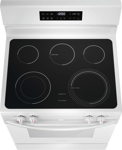 30" Frigidaire 5.3 Cu. Ft. Electric Range with the EvenTemp - FCRE306CAW