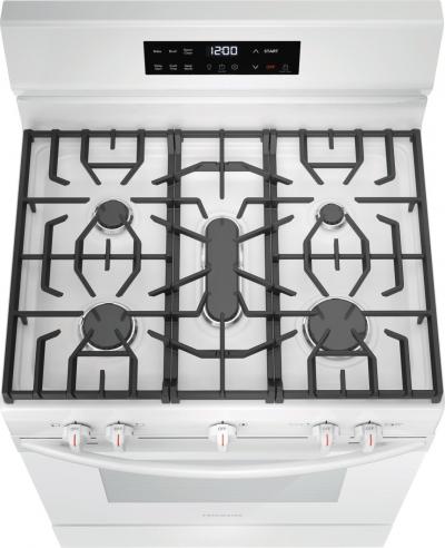 30" Frigidaire 5.1 Cu. Ft. Gas Range with Quick Boil - FCRG3062AW