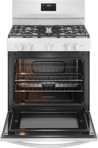 30" Frigidaire 5.1 Cu. Ft. Rear Control Gas Range - FCRG3052BW