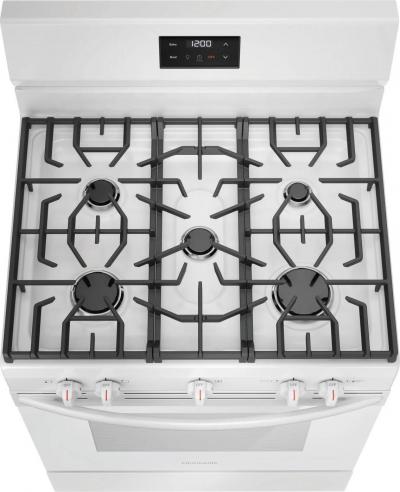 30" Frigidaire 5.1 Cu. Ft. Rear Control Gas Range - FCRG3052BW