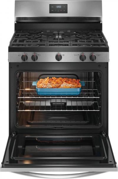 30" Frigidaire 5.1 Cu. Ft. Rear Control Gas Range - FCRG3052BS