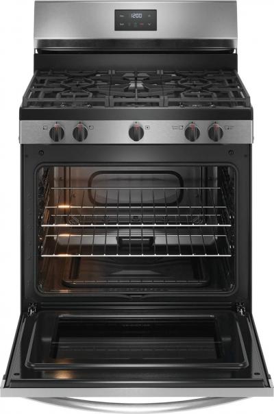 30" Frigidaire 5.1 Cu. Ft. Rear Control Gas Range - FCRG3052BS