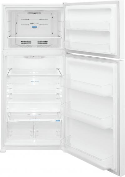 30" Frigidaire 20.0 Cu. Ft. Top Freezer Refrigerator In White - FFTR2045VW