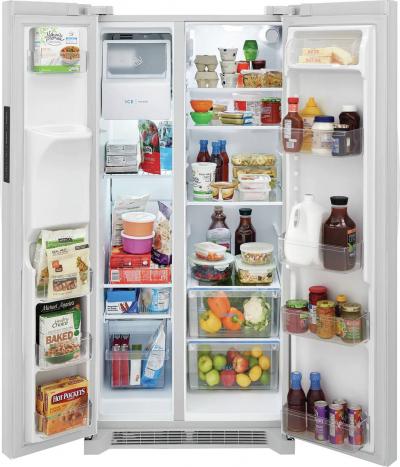 33" Frigidaire 22.3 Cu. Ft. Capacity Side by Side Refrigerator - FRSS2323AW