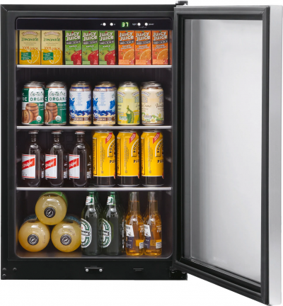 22" Frigidaire 4.6 Cu. Ft. FreeStanding Beverage Center with Glass Door in Stanless Steel - FRYB4623AS