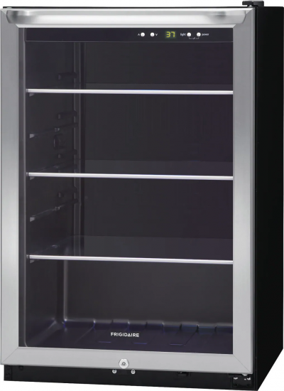 22" Frigidaire 4.6 Cu. Ft. FreeStanding Beverage Center with Glass Door in Stanless Steel - FRYB4623AS