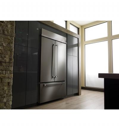 42" KitchenAid 24.2 Cu. Ft. Built-In Stainless French Door Refrigerator with Platinum Interior Design - KBFN502ESS