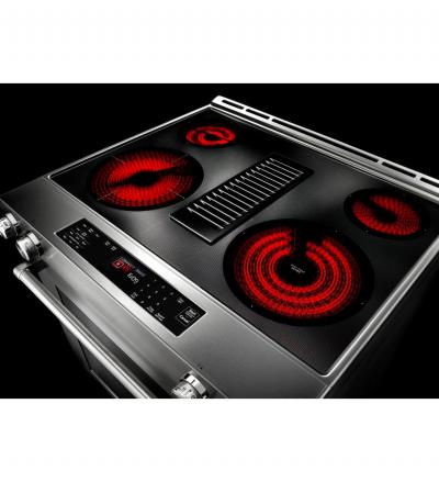 30" KitchenAid 6.4 Cu. Ft. 4-Element Electric Downdraft Front Control Range - KSEG950ESS