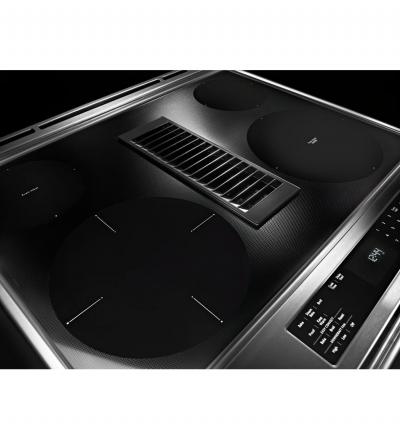 30" KitchenAid 6.4 Cu. Ft. 4-Element Electric Downdraft Front Control Range - KSEG950ESS