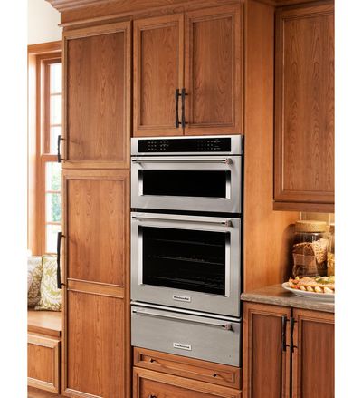 30" KitchenAid Combination Wall Oven With Even-Heat  True Convection (lower oven) - KOCE500ESS