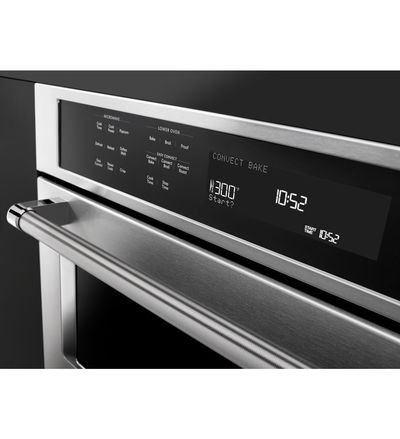 30" KitchenAid Combination Wall Oven With Even-Heat True Convection (lower oven) - KOCE500EWH