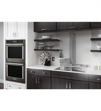 30" KitchenAid 10 Cu. Ft. Double Wall Oven With Even-Heat With True Convection - KODE500EBS