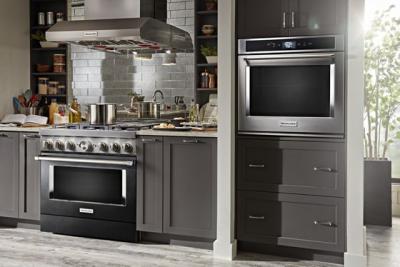 36" KitchenAid 5.1 Cu. Ft. Smart Commercial-Style Dual Fuel Range With 6 Burners - KFDC506JBK