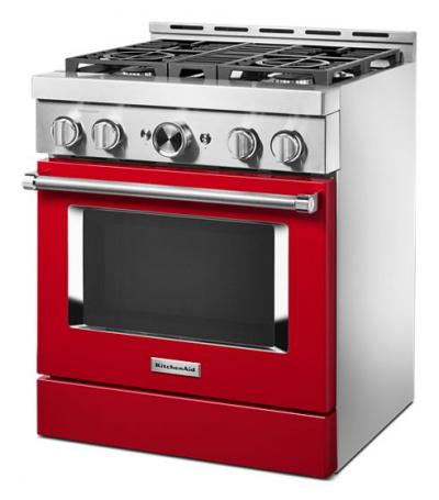 30" KitchenAid 4.1 Cu. Ft. Smart Commercial-Style Gas Range With 4 Burners - KFGC500JPA