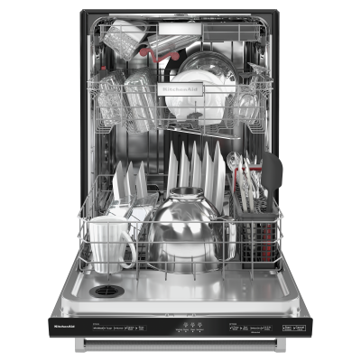 24" KitchenAid 44 dBA Dishwasher in PrintShield Finish With FreeFlex Third Rack - KDTM404KBS