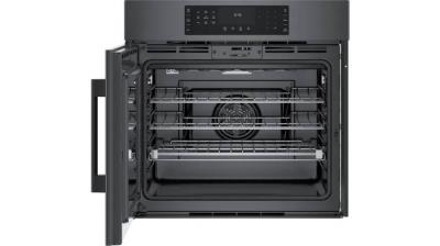 30" Bosch 800 Series Convection Single Oven in Black stainless steel - HBL8444LUC