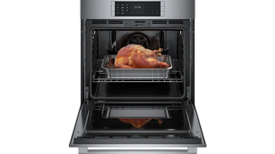 30" Bosch 4.6 Cu. Ft. Benchmark Electric Single Wall Oven With Convection - HBLP454UC