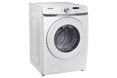 27" Samsung 5.2 Cu. Ft. Front Load Washer With Shallow Depth In White - WF45T6000AW