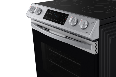 30" Samsung 6.3 Cu. Ft. Electric Range With Slide-in Design In Stainless Steel - NE63T8111SS/AC