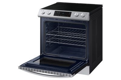 30" Samsung 6.3 Cu. Ft. Electric Range With Slide-in Design In Stainless Steel - NE63T8111SS/AC