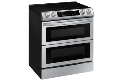 30" Samsung 6.3 Cu. Ft. Dual Door Induction Range With Wi-Fi And Air Fry - NE63T8951SS