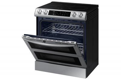 30" Samsung 6.3 Cu. Ft. Dual Door Induction Range With Wi-Fi And Air Fry - NE63T8951SS