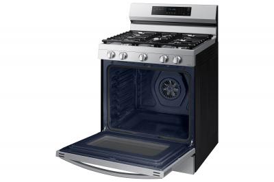 30" Samsung 6.0 Cu. Ft. Freestanding Gas True Convection Range With Wi-Fi And Air Fry - NX60A6711SS