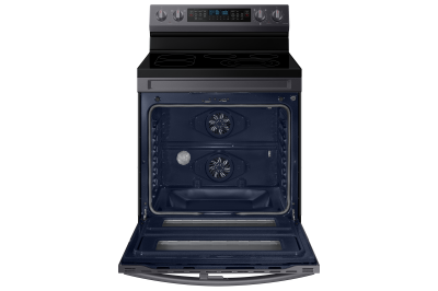 30" Samsung 6.3 cu.ft. Electric Range with Air Fry and Flex Duo - NE63A6751SG