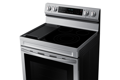 30" Samsung 6.3 Cu. Ft. Freestanding Electric Range With Air Fry And Wi-fi In Stainless Steel - NE63A6711SS