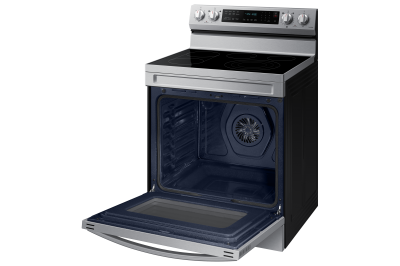 30" Samsung 6.3 Cu. Ft. Freestanding Electric Range With Air Fry And Wi-fi In Stainless Steel - NE63A6711SS