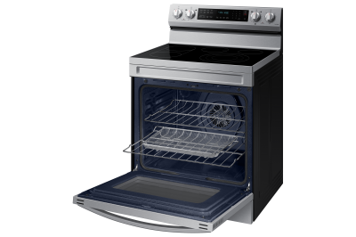 30" Samsung 6.3 Cu. Ft. Freestanding Electric Range With Air Fry And Wi-fi In Stainless Steel - NE63A6711SS