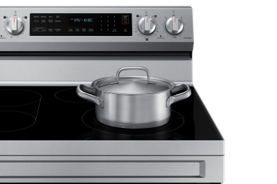 30" Samsung 6.3 Cu. Ft. Freestanding Electric Range With Air Fry And Wi-fi In Stainless Steel - NE63A6711SS